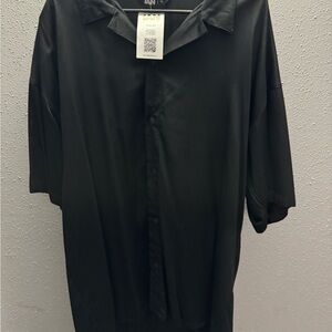 Sean Collection Elegant Black Shirt